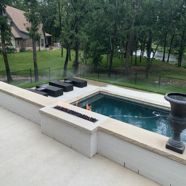 Pool Fireplace